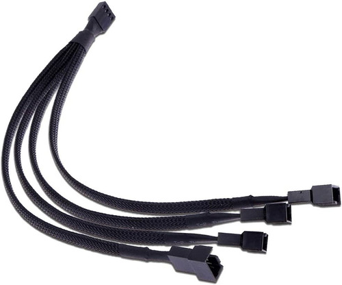 Cable Trenzado Divisor De Ventiladores Pc De 4 Pines 1 A 4