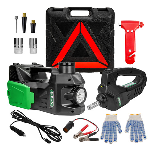 Macaco Elétrico Impacto Hidráulico Tmac5 Kit 6 Em 1 - 12v 5t
