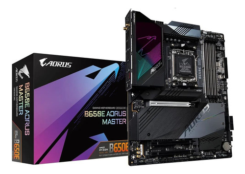 Placa Mãe Gigabyte B650e Aorus Master Wi-fi Am5 Atx Ddr5 Cor Preto