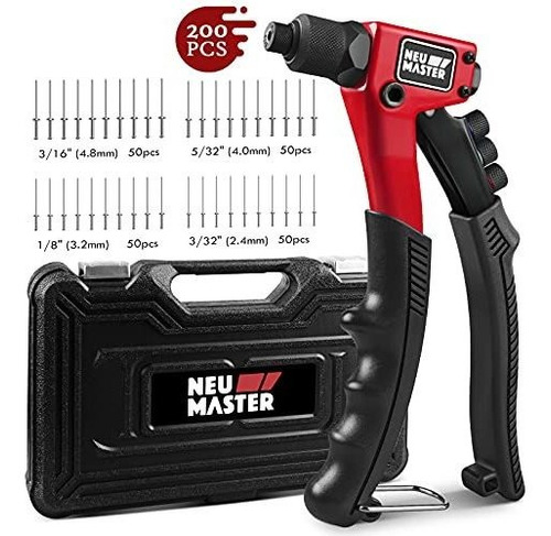 Neu Master Rivet Gun With 200pcs Rivets, Manual Rivet Gun Ki