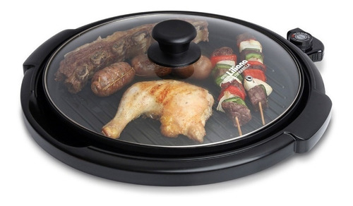 Parrilla Eléctrica Liliana Ak300 1500w33,5cm Diamettro Negro