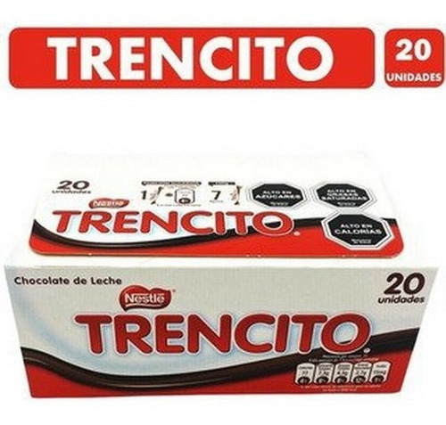 Chocolate Trencito Nestle Caja 20 Unidades Mayorista