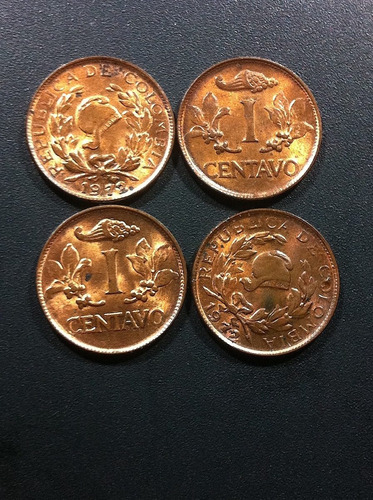 4 Monedas De  Colombia 1972  Sin Circular 1¢ Únicas Oferta