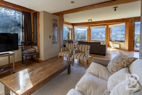 Imagen 7 de 20 de Alquiler Casa En Bariloche Con Costa De Lago Nahuel Huapi. 9 Pax. Km16. 306.