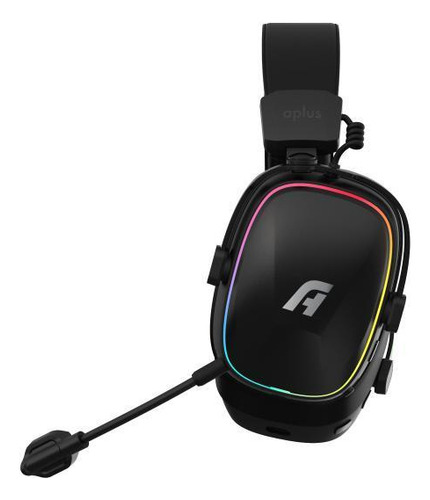 Headset Gamer Aplus Atis Pro 7.1 Sem Fio Wireless Led Rgb