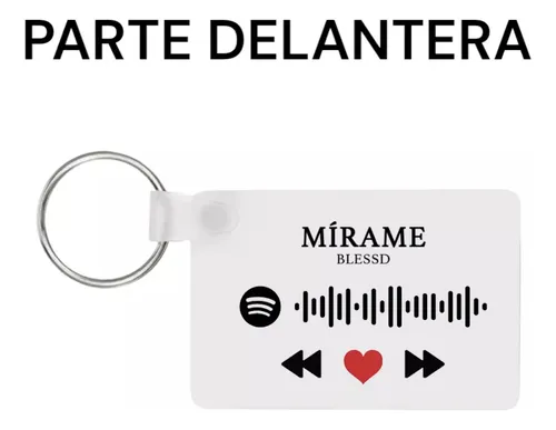 Llavero Codigo Spotify - Qr Video De Youtube Personalizado