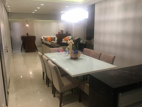 Imagem 3 de 15 de Maravilhoso Apt, Repleto Armários, 3 Dormit, Suite, 2 Vagas,varanda C/churrasqueira. - Mr79413