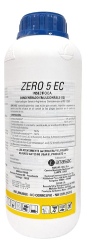 Insecticida Para Control De Plagas En Hortalizas Zero5ec-1lt