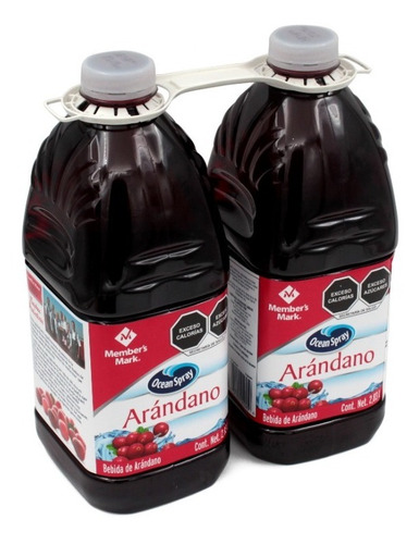 2 Pack Jugo De Arándano Member's Mark Ocean Spray De 2.83 Lt