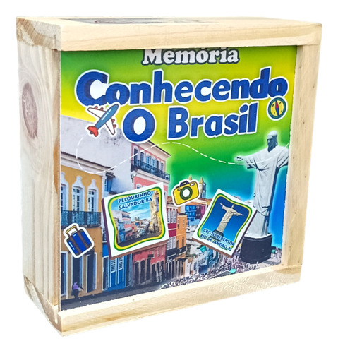 Memória Educativo Conhcendo O Brasil 40 Pç Pontos Turísticos