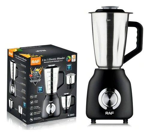 Licuadora Juguera Taza Acero Inoxidable 3 En 1