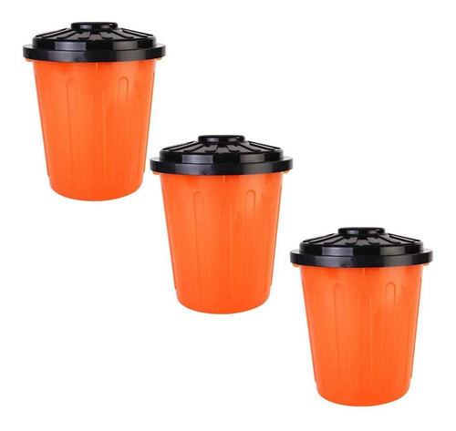 Cesto Recolector Para Agua, Mxrgy-003, 3 Pzs, 7.5lts, Poliet Color Naranja