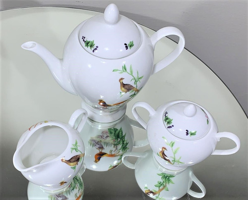 Imagem 5 de 6 de Jogo Para Chá 15 Peças Porcelana - Serve 6 Pessoas