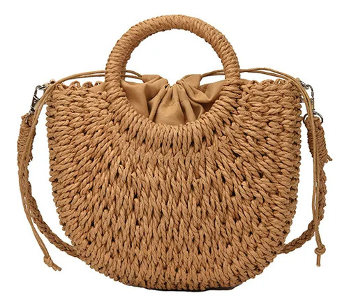 Bolso Bandolera De Playa Tejido A Mano Mujer,verano 2025
