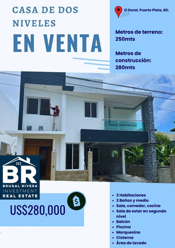 1360- Casa En El Doral, Pto. Pta. 