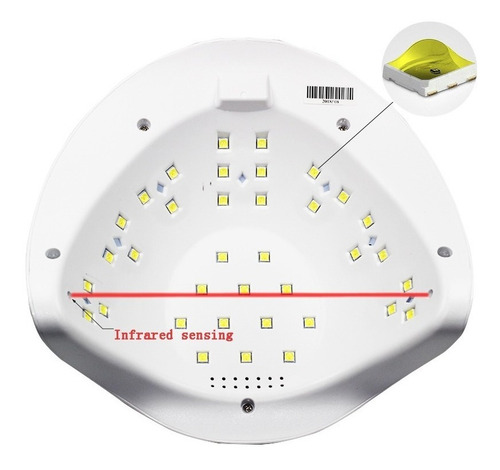Cabina Uv Led Sun 54w Uñas Esculpidas Gelificadas Semipermanentes Secado Uv Ohmyshop