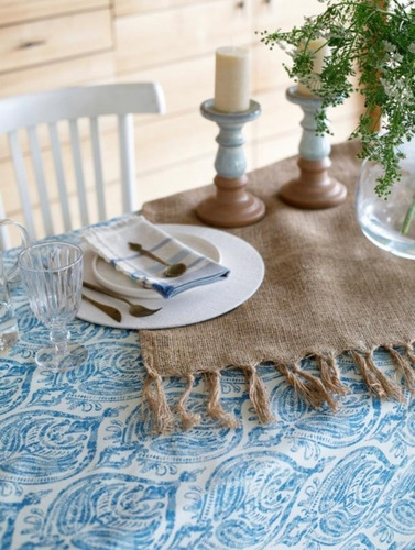 Imagen 3 de 5 de Mantel Practico Blue Carpet Deco Petite Affaire