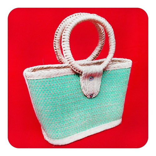 Imagen 2 de 4 de Bolsa Artesanal De Palma Natural Colores Envío Gratis Bls