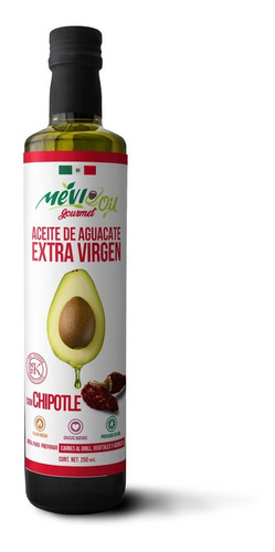 Mevi Oil Aceite Extra Virgen De Aguacate Chipotle 250ml 2pza