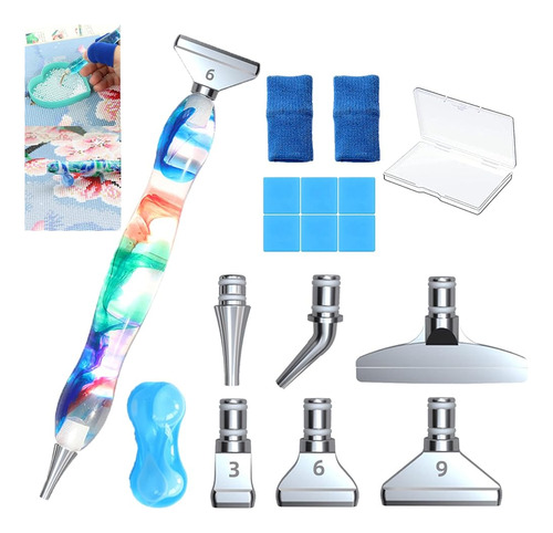 17pcs Colorido Diamond Painting Art Pen Accesorios Y Herrami