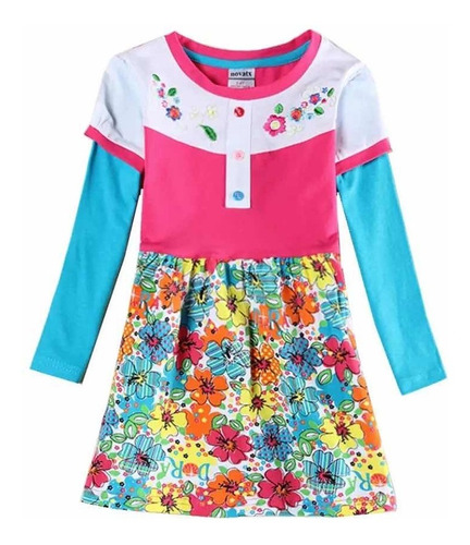 Vestido Importado Para Niñitas Diseño Primaveral