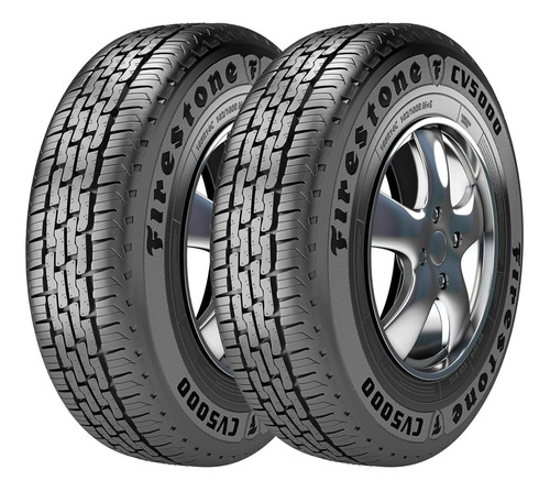 Imagem 1 de 5 de Kit 2 Pneus Firestone Aro 15 Cv5000 225/70r15 112/110r