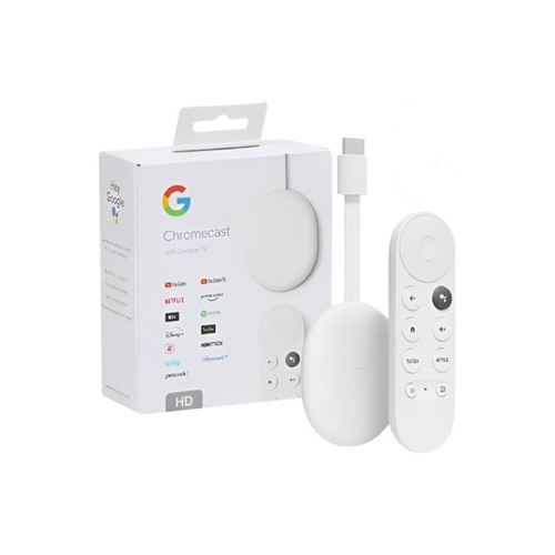 Chromecast Google Tv Hd 8gb 2gb RAM 60 Fps Wifi Bluetooth Hdmi 4ta Gen Blanco