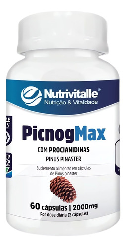 Extracto Picnogenol Pinus Pinaster 60caps 2000mg P. Dosis