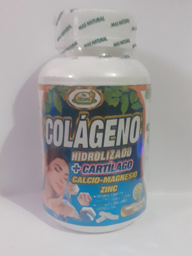 Colageno Cartilago Calcio Magnesio Zinc 100 Capsulas 500mg