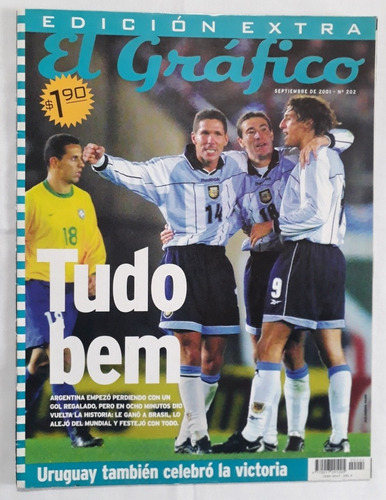 El Grafico Extra 202 Argentina Brasil Eliminatorias 2002 Fs