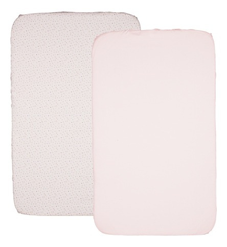 Imagem 2 de 2 de Kit 2 Lençóis Para Berço Next2me Miss Pink (0m+) Chicco