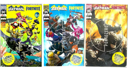 Imagem 3 de 8 de Revista Batman Fortinite Volumes 1/2/3 Códigos Lacrados