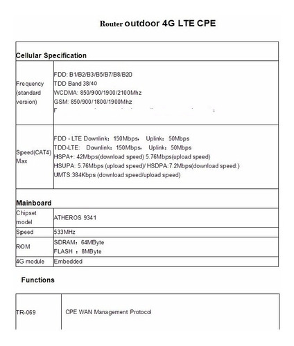 Imagen 7 de 9 de Lte 4g Cpe Router Outdoor Internet Bitel Claro Entel