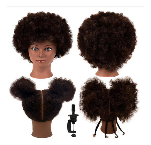 Cabeza De Maniquí Cabeza De Piel Afro Negra Piel Afro Negra