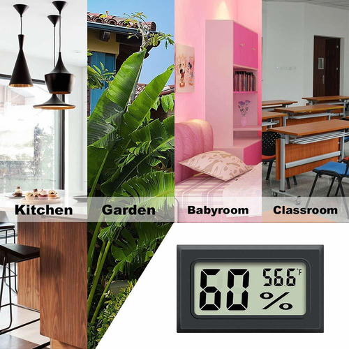 Mini Hygrometer Thermometer 2pcs Mini Digital Humidity Gauge
