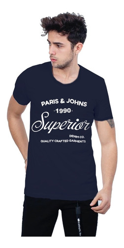 Polera Hombre Nerfis Superior Paris & Johns - Slim Fit