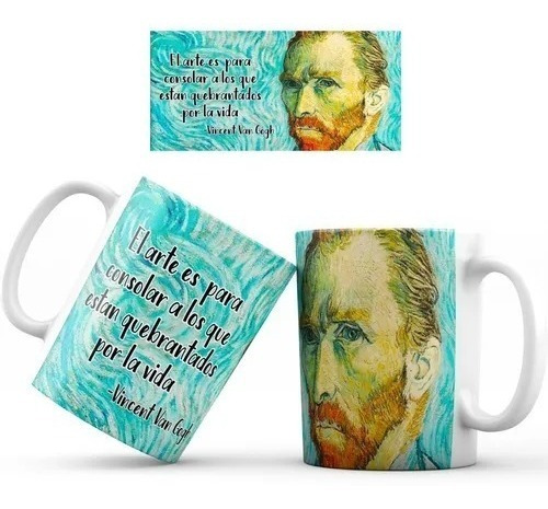 Mug Pocillo Arte Pintura Retrato Van Gogh Taza
