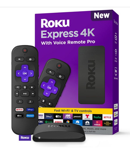 Roku Express 4k Tv Box Hdmi 4k 256gb 1gb Ram Control Pro