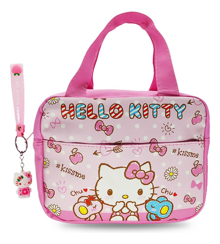 Lonchera Térmica Kawaii Kitty Para Mujer, Lonchera Reutiliza