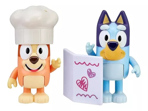 Muñecos Bluey Pack X 2 Figuras Originales Fancy Restaurant