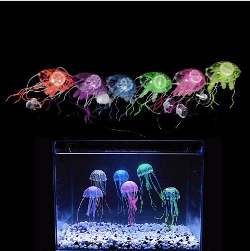 6 Meduzas Fluorescentes Acuario Envio Gratis