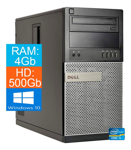Imagem 1 de 3 de Pc Dell 790 Torre Core I5 2 Geração 4gb 500hd Win10 - Novo