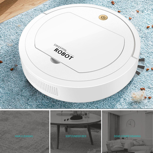 Robot Aspirador 3 En 1, 1200 Mah, Silencioso Para Pelo De