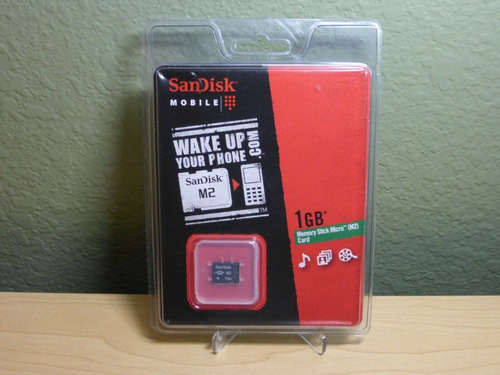 Cartão Memória Memory Stick Micro M2 1gb Sandisk Adaptador