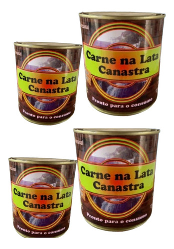 Carne De Lata Suína C/ Banha Da Serra Canastra Kit C/ 4 