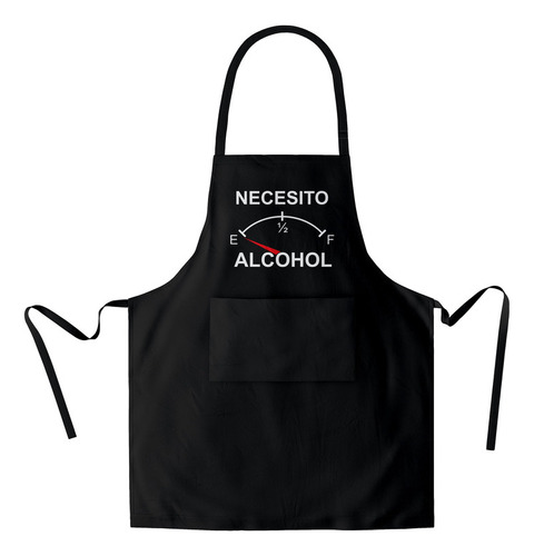 Mandil Necesito Alcohol (d1096 Boleto.store)