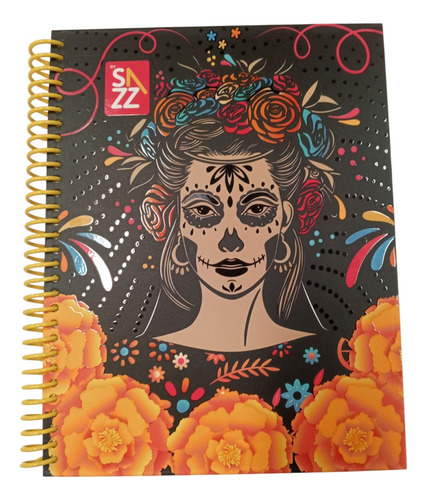 Cuaderno O Libreta Profesional Pasta Dura 100h Sazz 6pzas Cuadro Grande C7