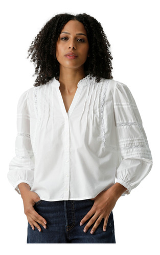Blusa Mujer Mandy Ls Blouse Blanco Levis 001hn-0000 Blanco L