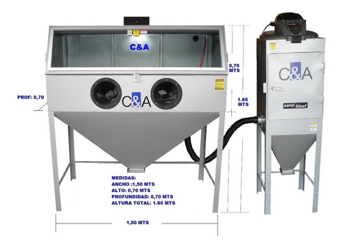 Pistola Para Sandblasting Industrial Prof Boq Carburo C & A
