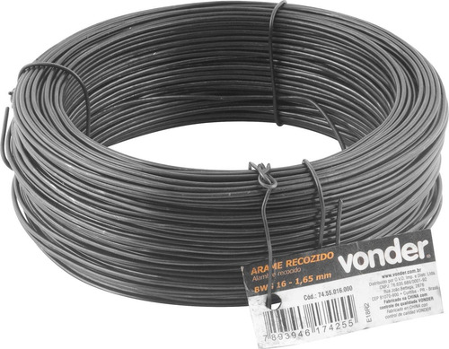 Arame Recozido 59,6 Metros Vonder Bwg 16 Rolo De 1 Kg